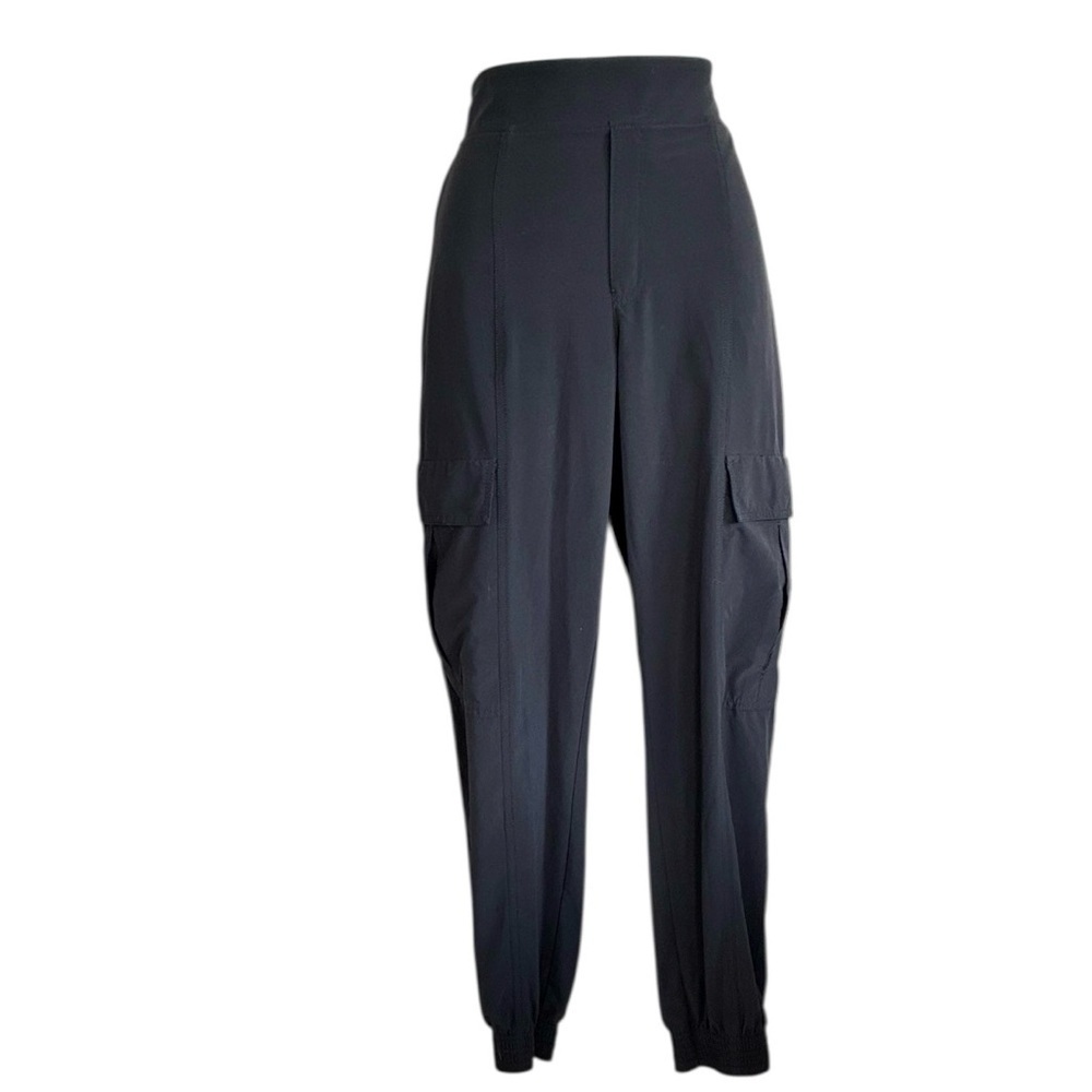 Athleta Joggers, Women's, 8, Black, Cargo Pants, Pockets, Cuffs. EUC